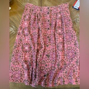 Jantzen Pink Floral Maxi Skirt